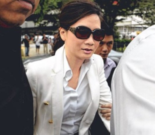 Hình ảnh cô Cecilia Sue Sew Niang trong các lần hầu tòa. Ảnh: StraitsTimes